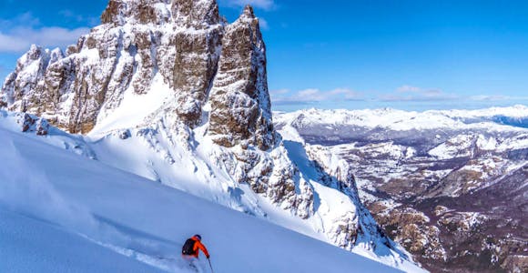 Heli-skiing from Río Palena Lodge, Chile