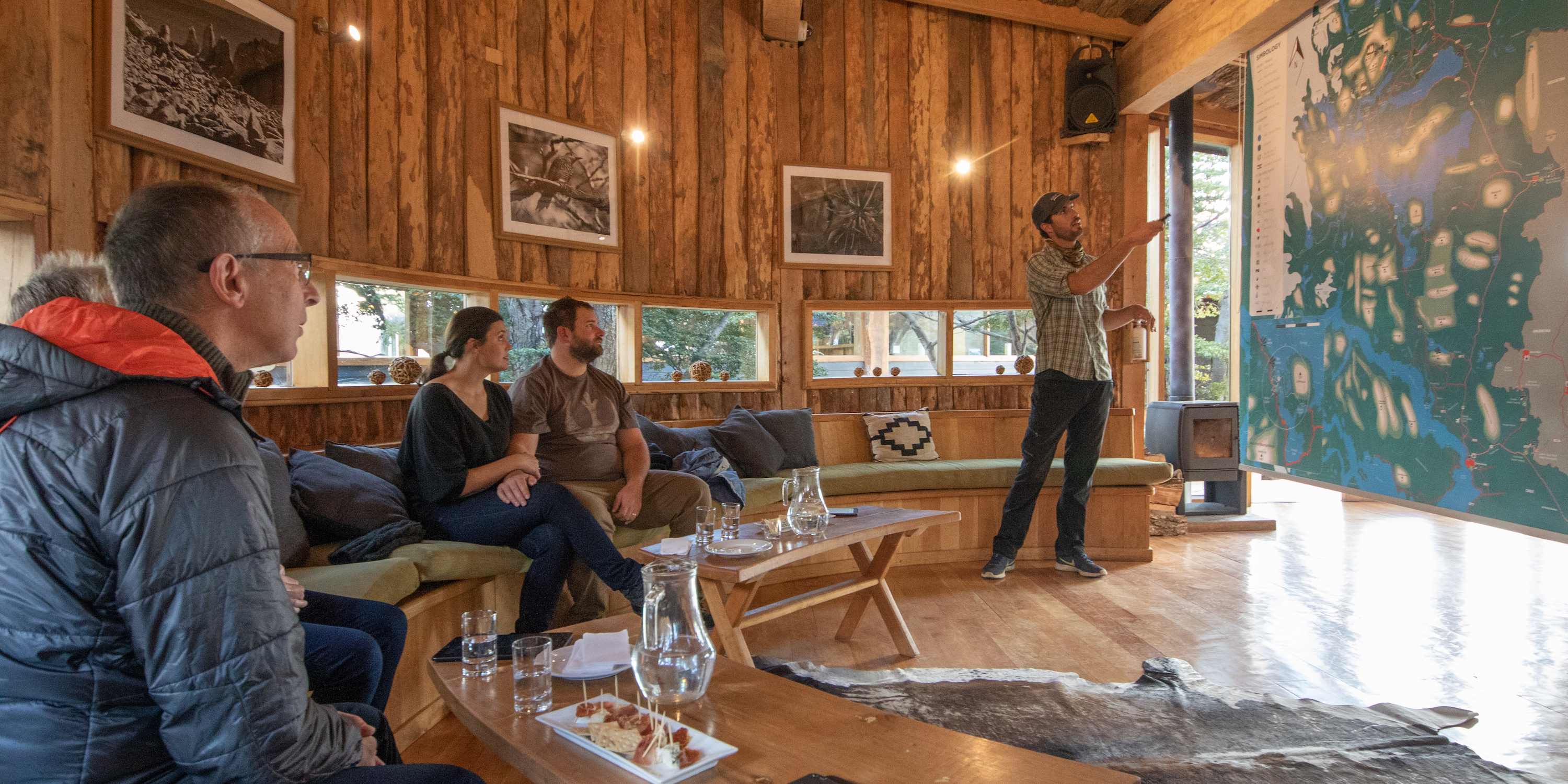 Guide talk at Patagonia Camp