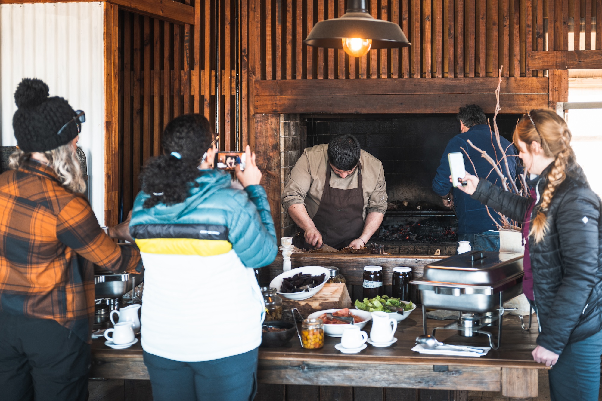 Estancia Cerro Guido cooking