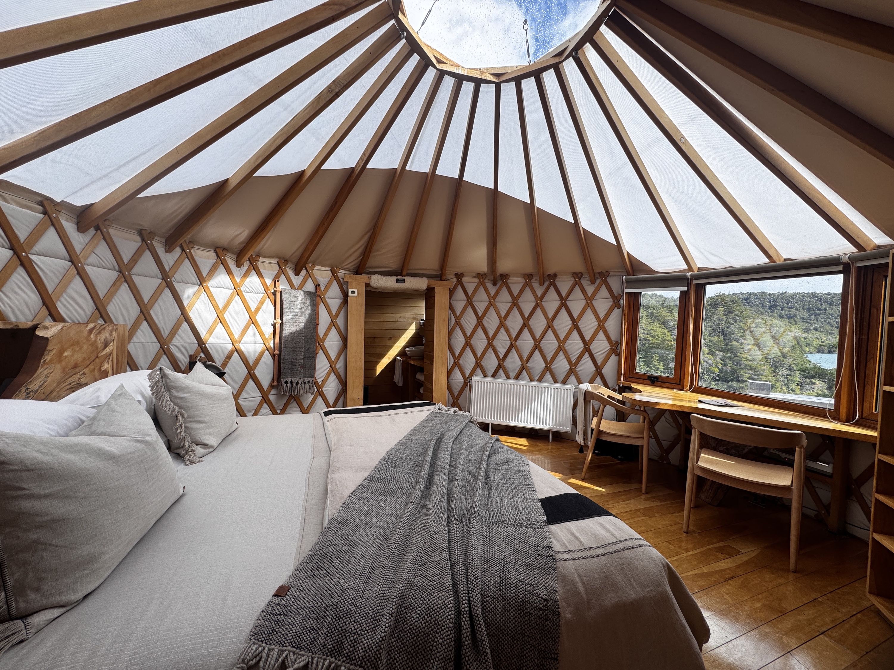 Patagonia Camp - Deluxe Jacuzzi Yurt - interior