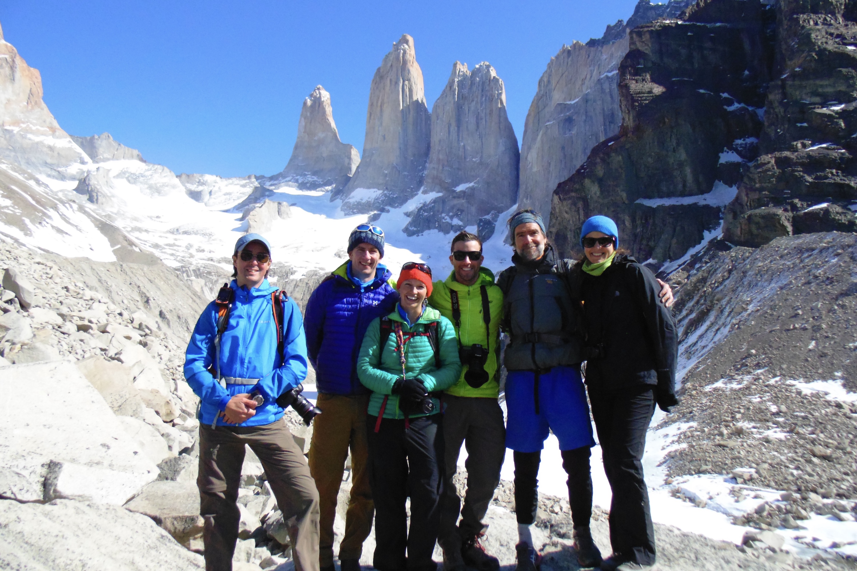 Patagonia Camp - Base of the Towers excursion group