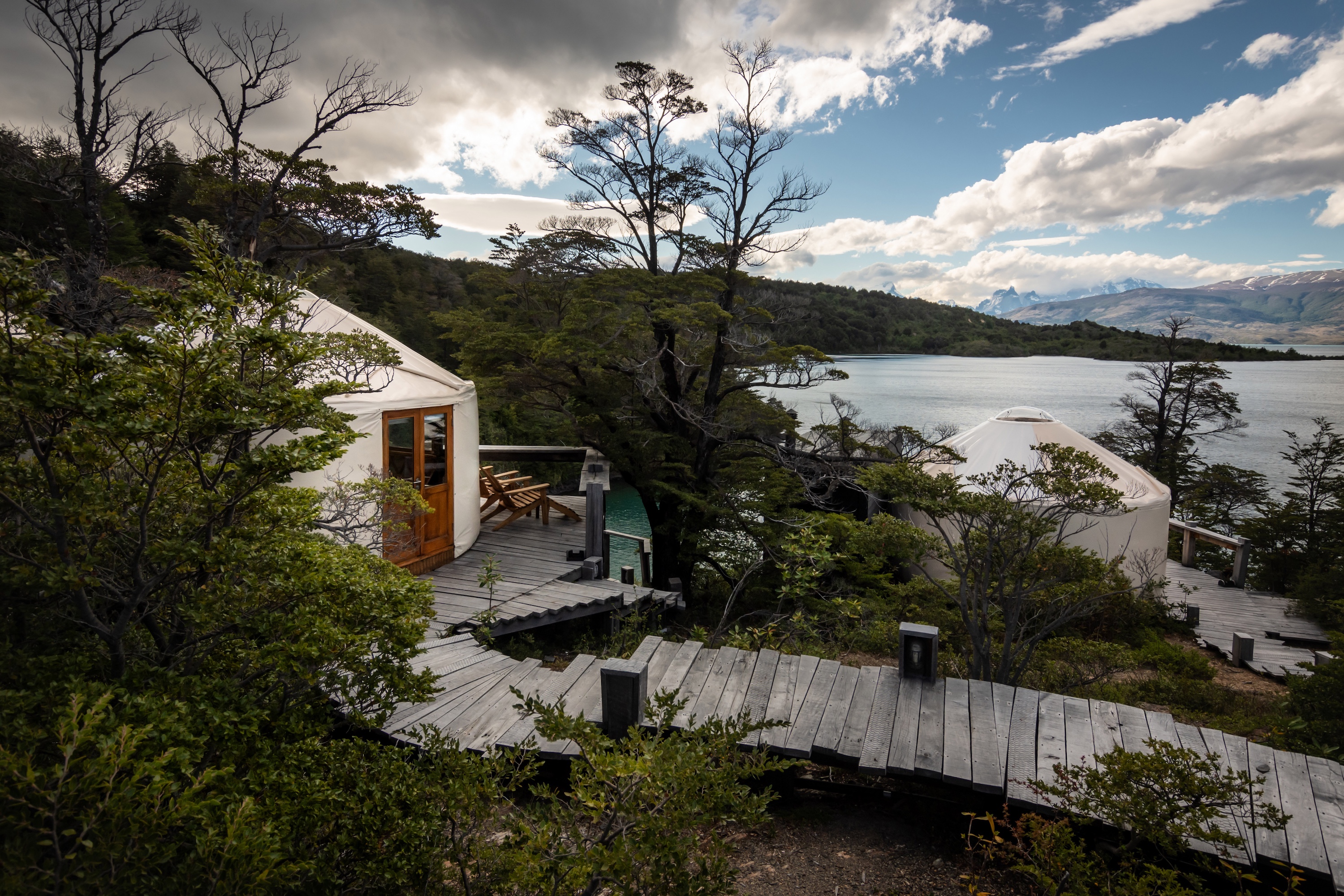 Patagonia Camp yurts
