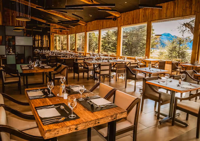 Restaurant at Hotel Grey, Torres del Paine, Patagonia, Chile