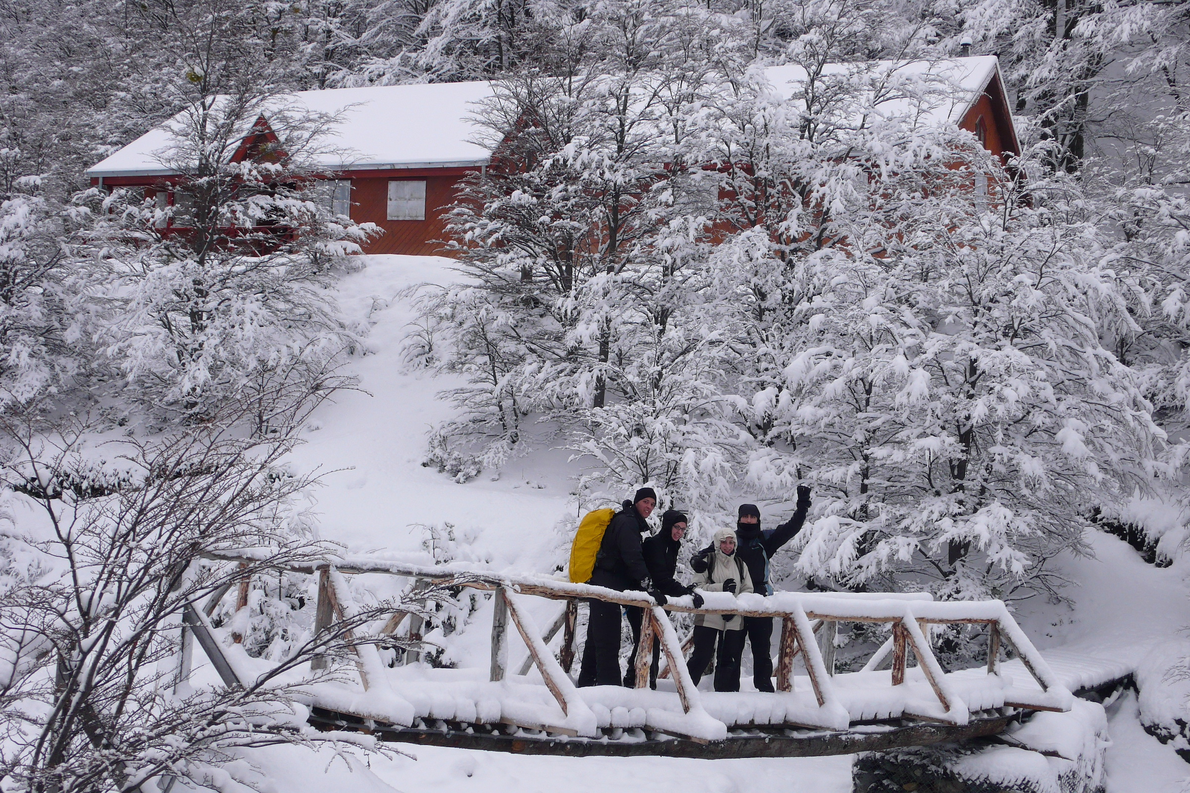 Refugo Chileno in winter snow