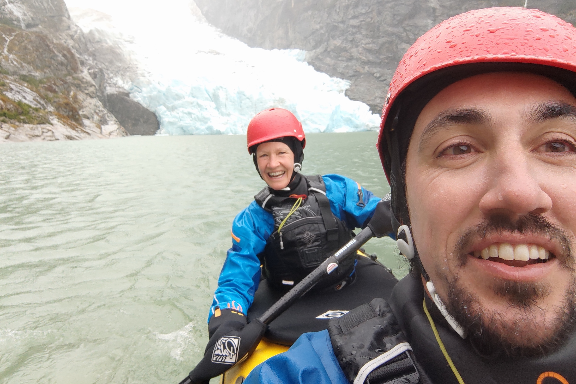 Kayaking at Serrano Glacier