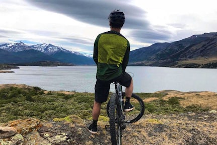 Mountain biking near Puerto Natales