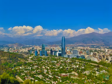 Skyline of Santiago de Chile, Chile