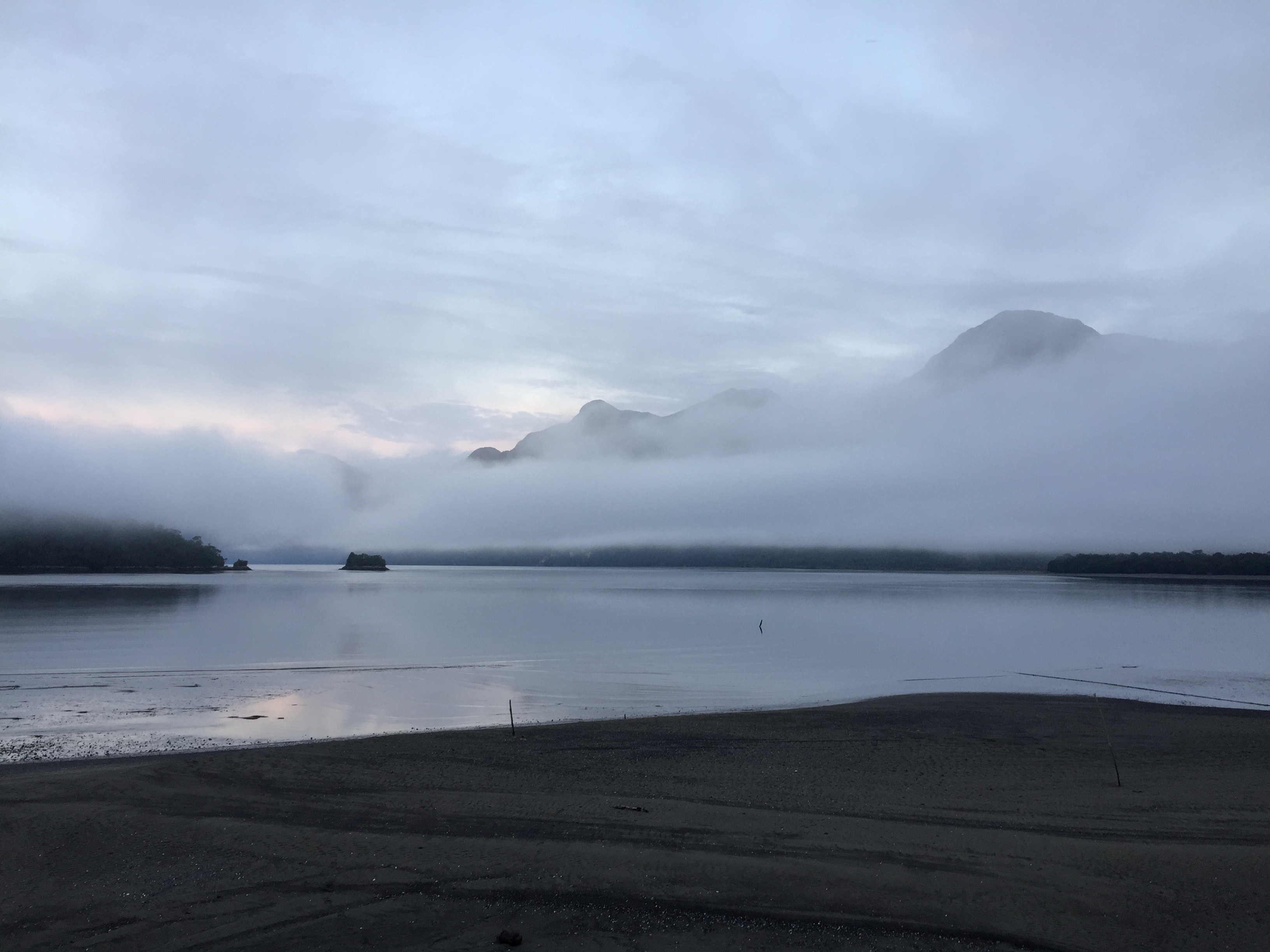 Raul Marin Balmaceda lake mist