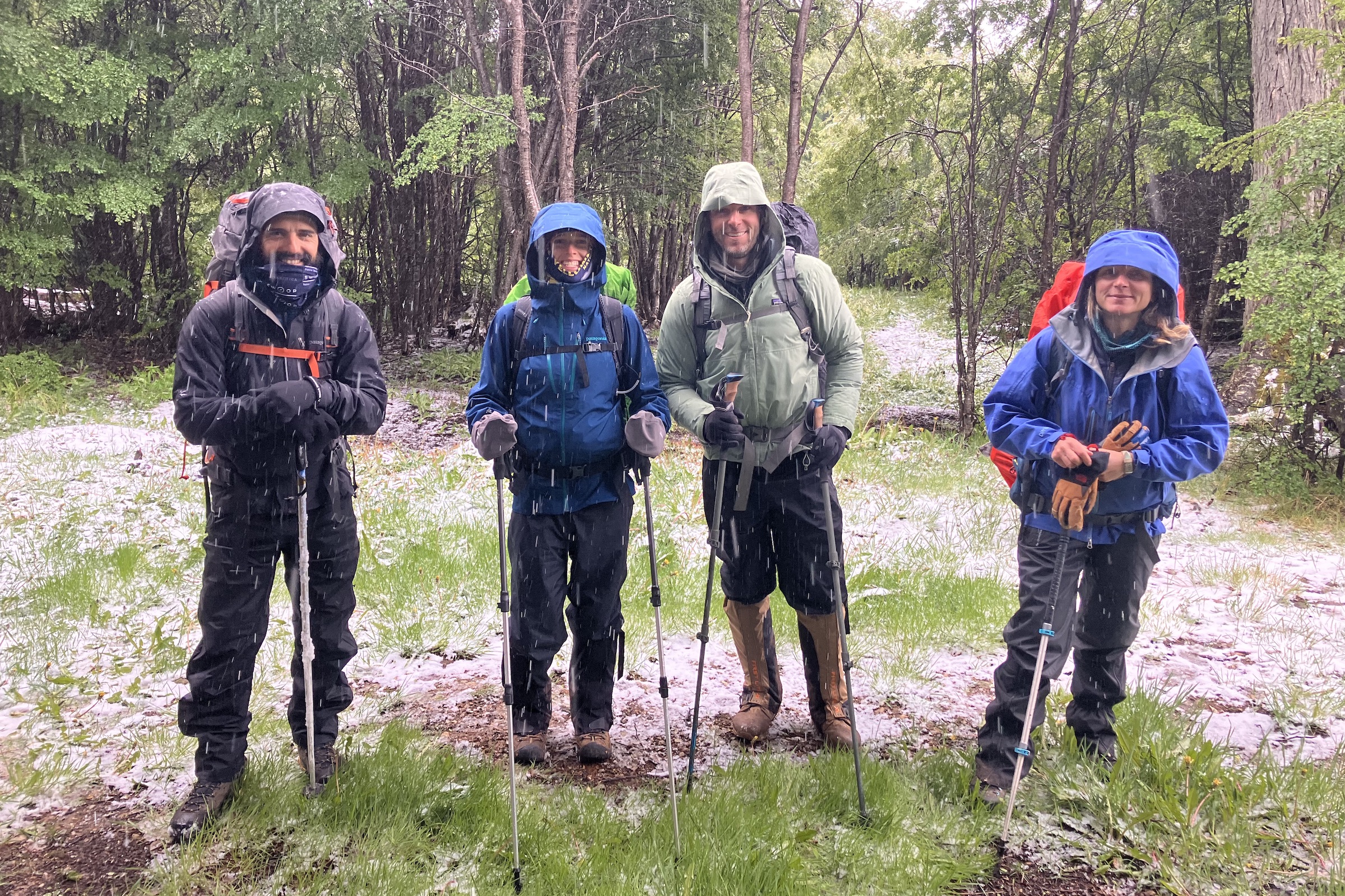Trekkers in Tiera del Fuego