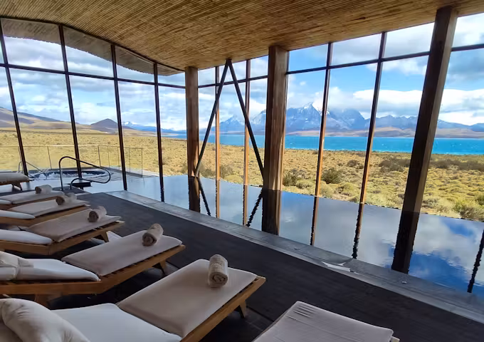 Luxury spa at Tierra Patagonia