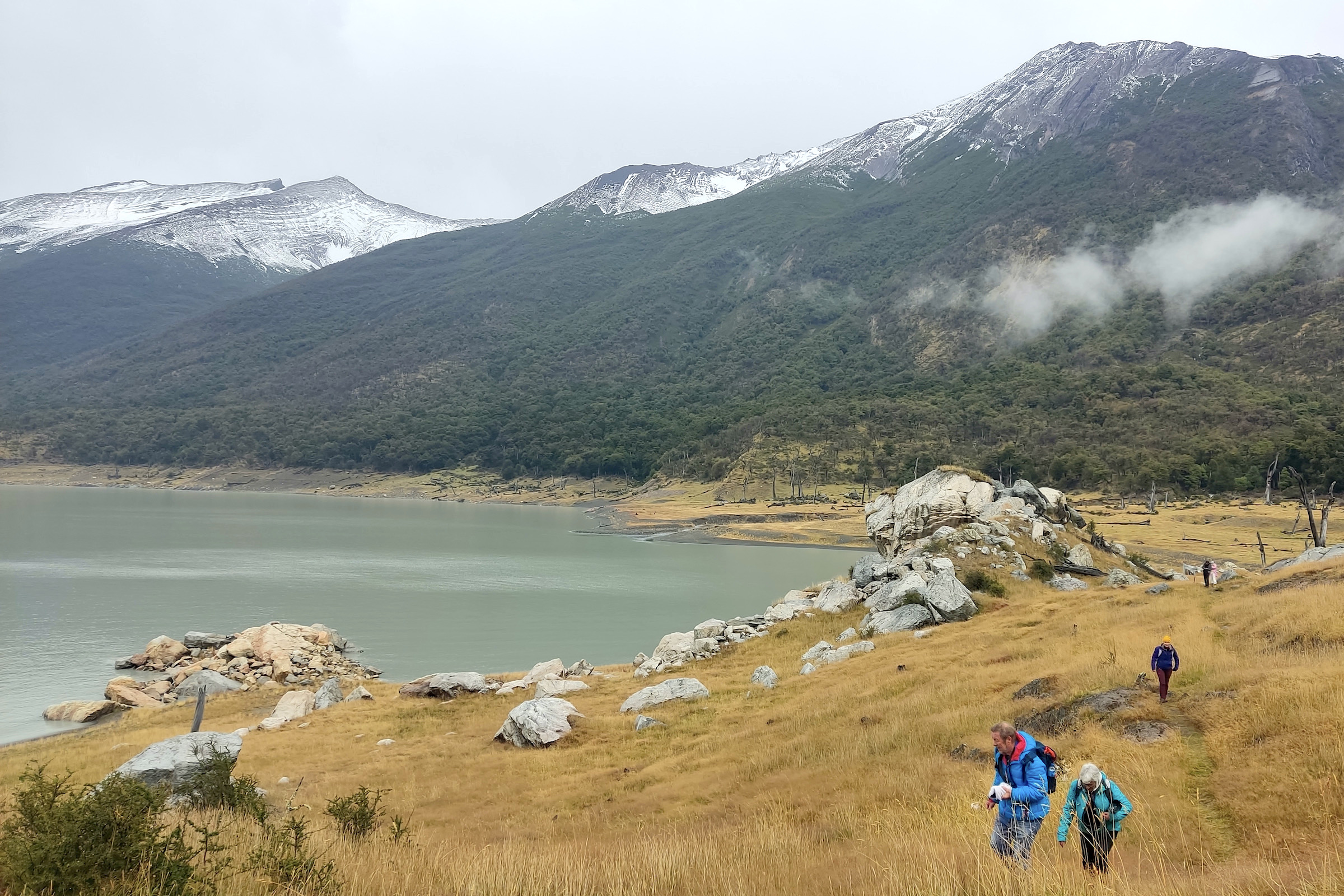Hiking on the Pioneros Adventure near Perito Moreno glacier