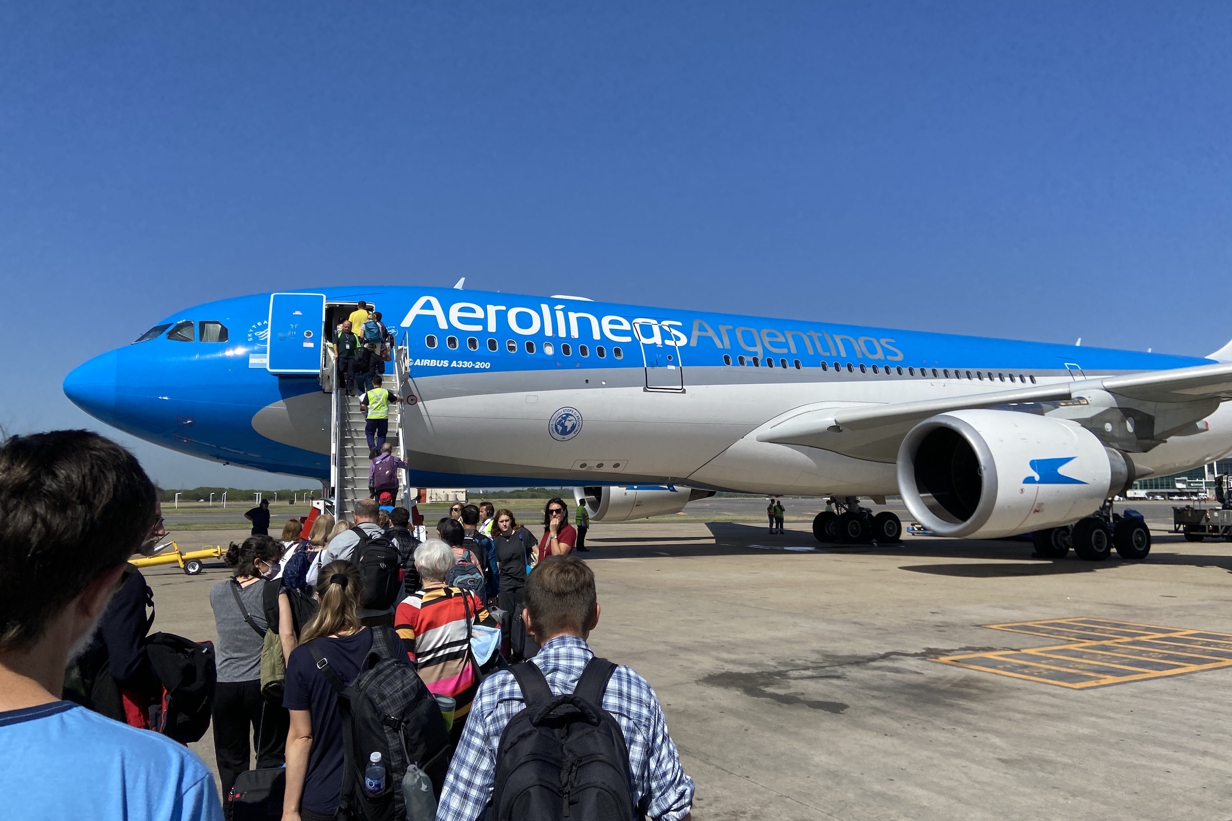 Aerolineas Argentina plane at Aeroparque Jorge Newbery (AEP)