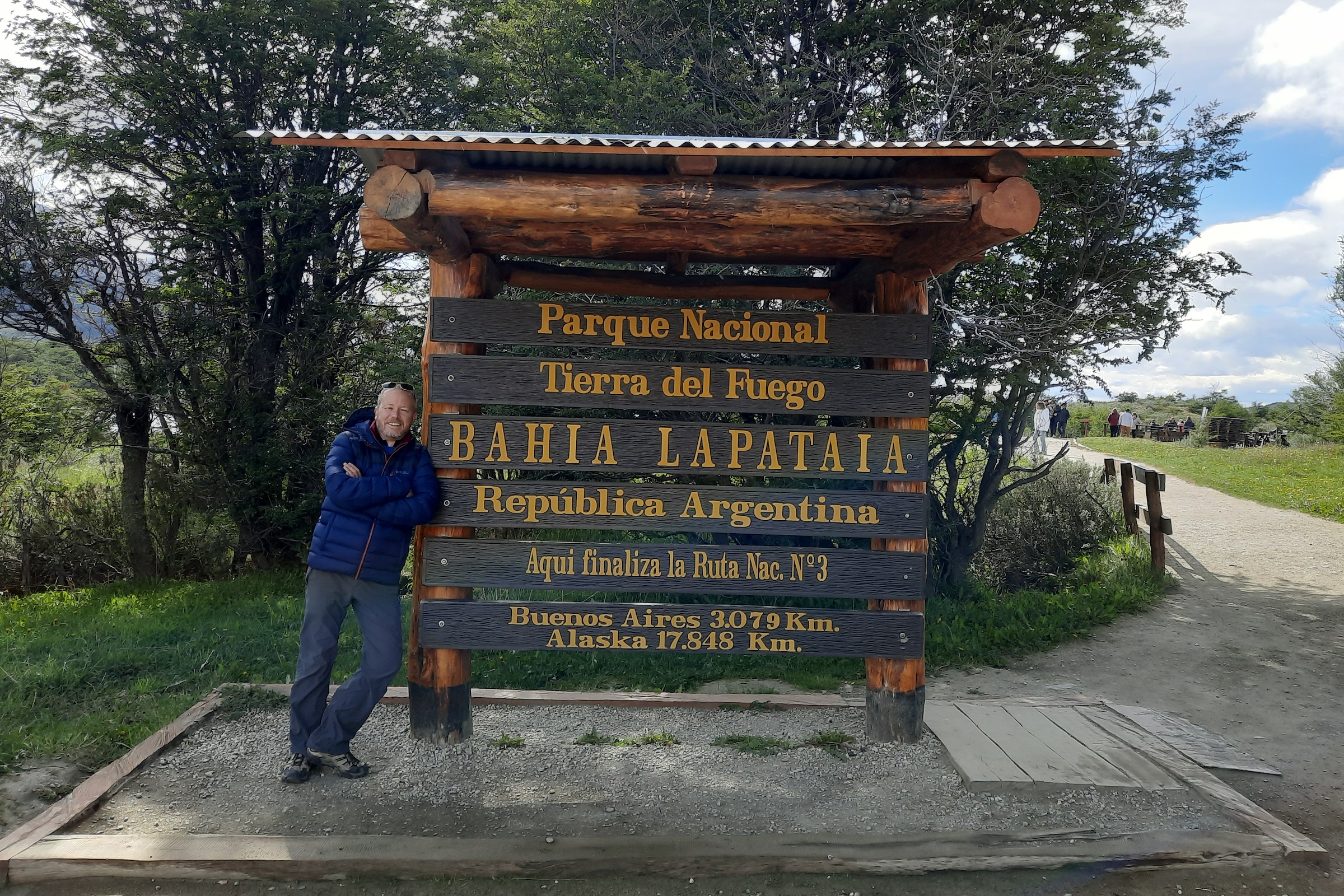 The end of the Pan-American Highway in Tierra del Fuego National Park