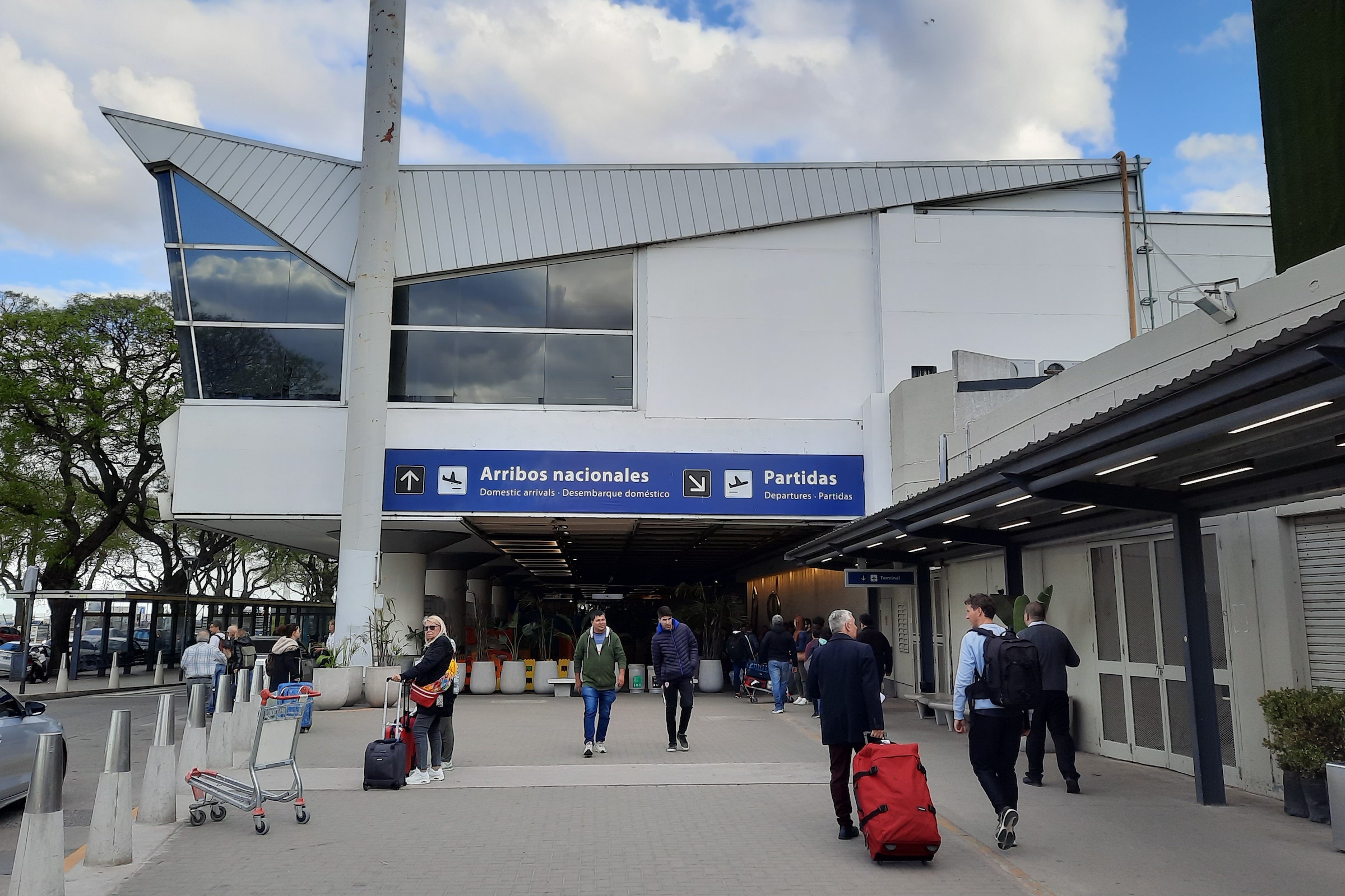 Arrivals at Aeroparque Jorge Newbery airport in Buenos Aires