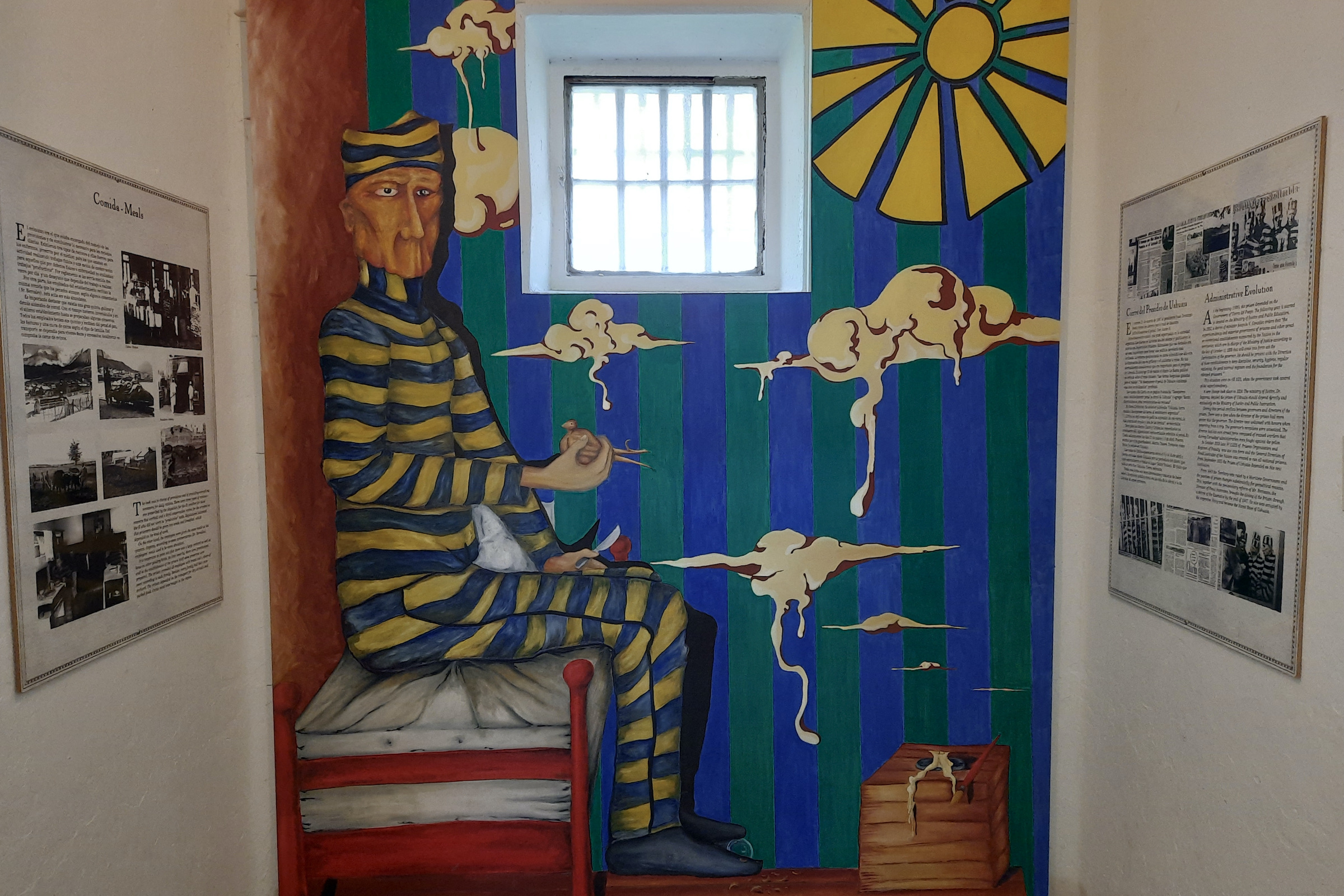 Exhibition prison cell at the Museo Marítimo & Museo del Presidio in Ushuaia