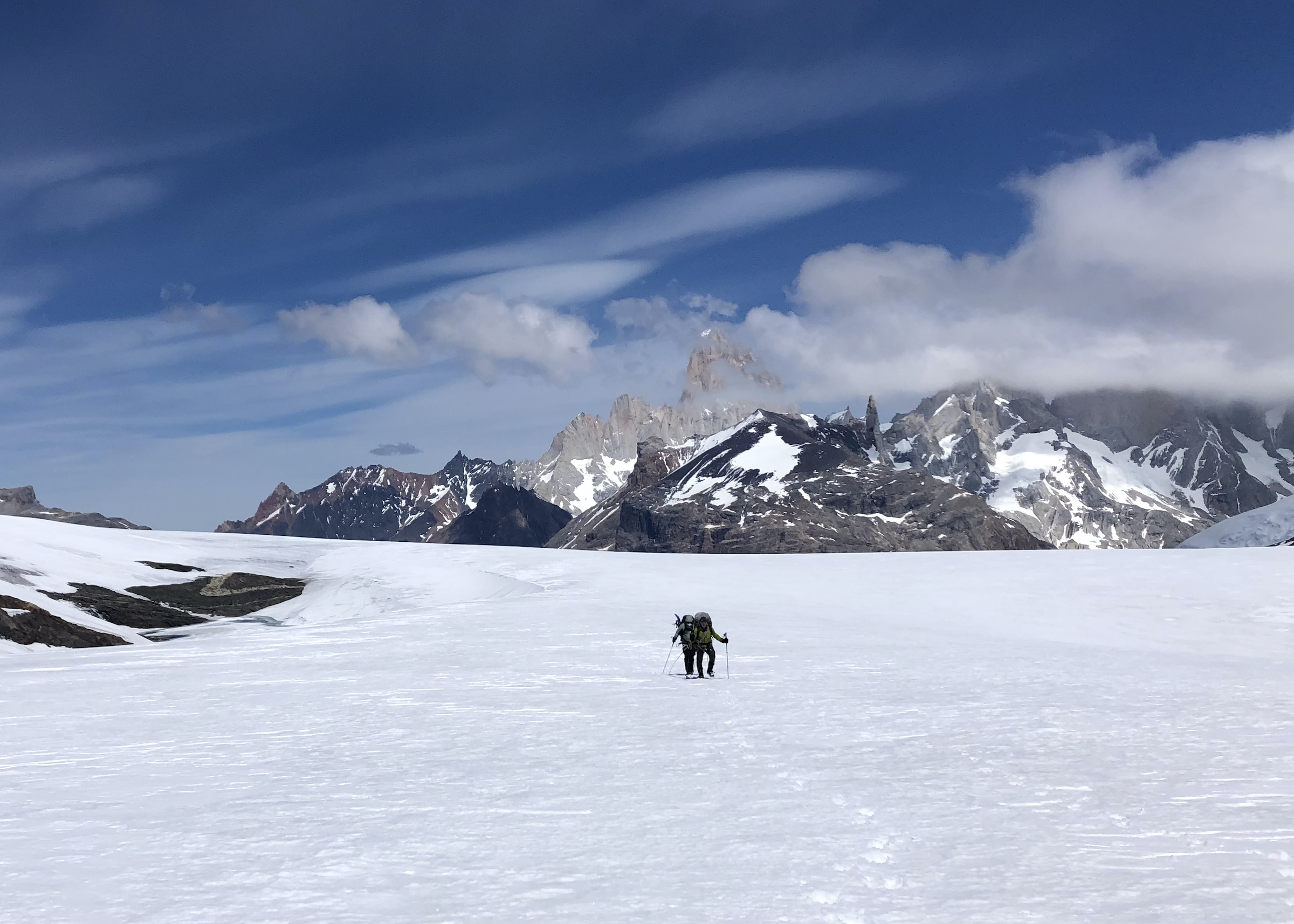 Glacier hiking on the Southern Ice Field expedition