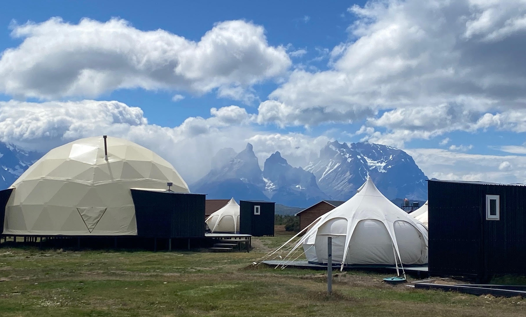View from dome at Serrano Camp, January 2024