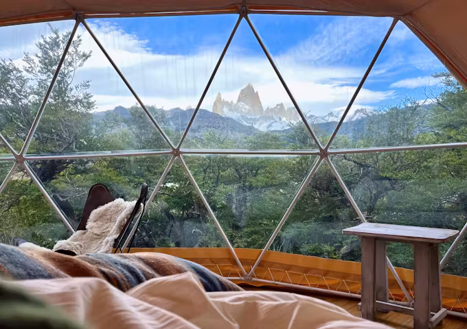 View of FitzRoy from Chaltén camp