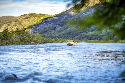 Jet boat trip on Lake General Carrera, Patagonia