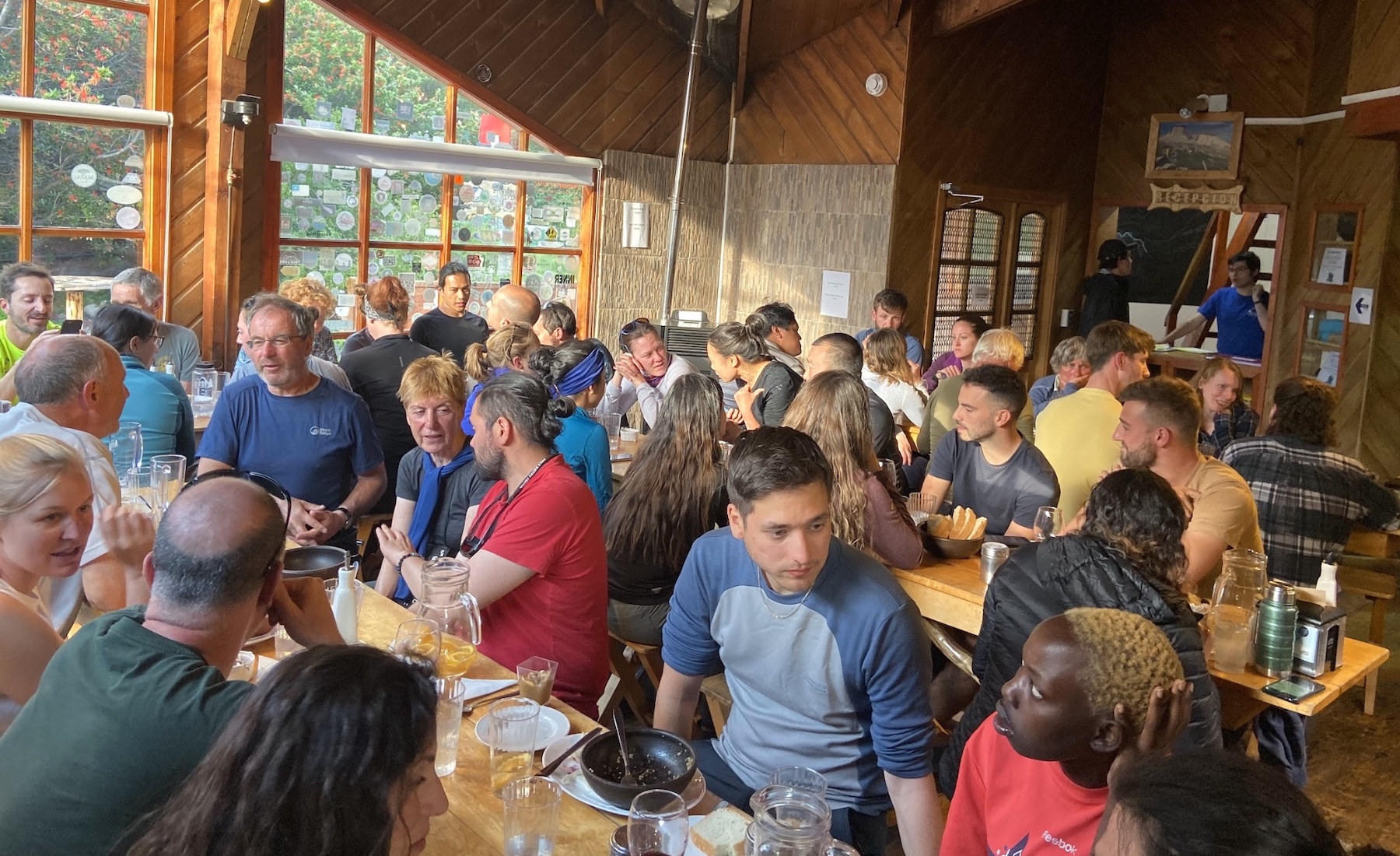 Restaurant at Refugio Cuernos