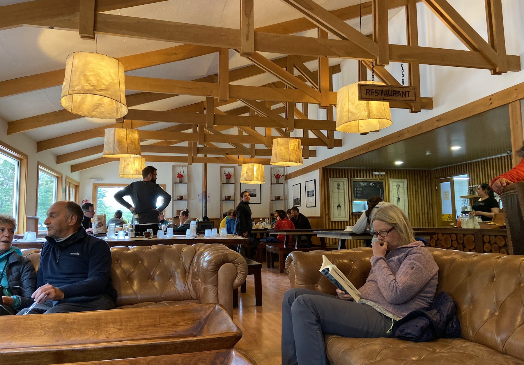 Communal area at Refugio Grey