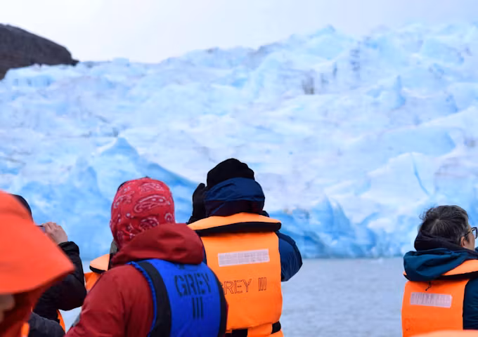 Boat trip to the Grey Glacier, Torres del Paine, Patagonia, Chile