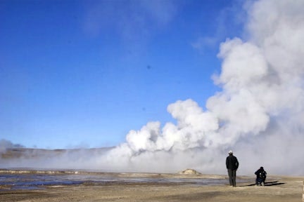 Tatio Geyser at dawn, Atacama, Chile