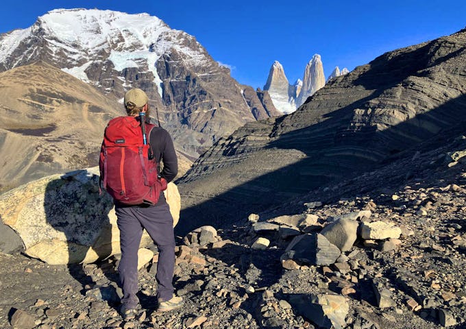 Hiking near Hotel Las Torres, Torres del Paine, Patagonia, Chile