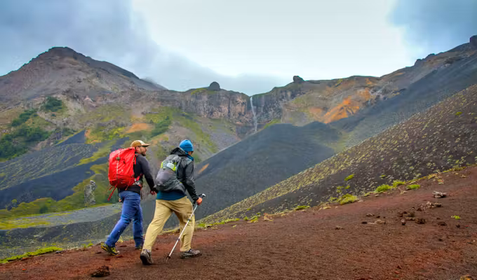 Trekking in the Shadow of Lanín Volcano