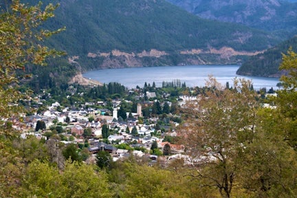 View of San Martin de los Andes, Argentine Lake District