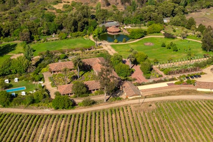 Aerial views of Matetic Vineyard, Chile