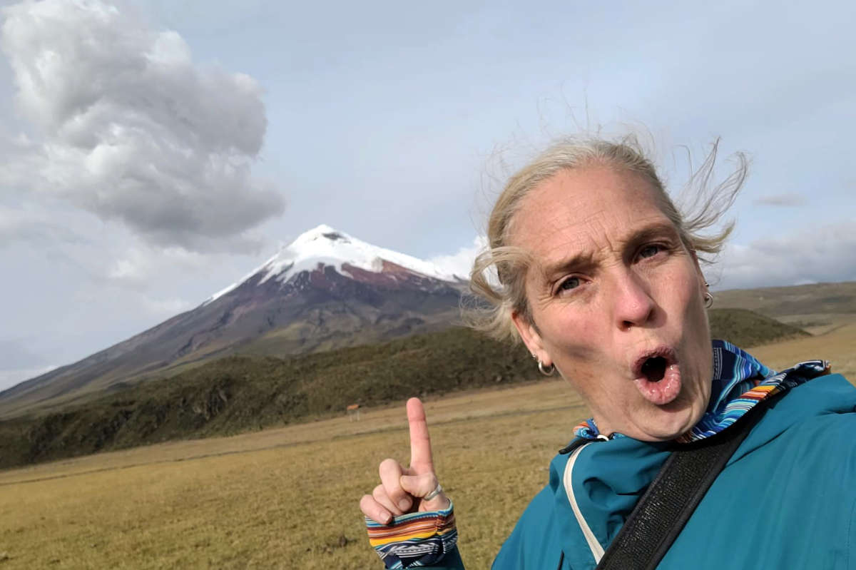 At Cotapaxi in Ecuador