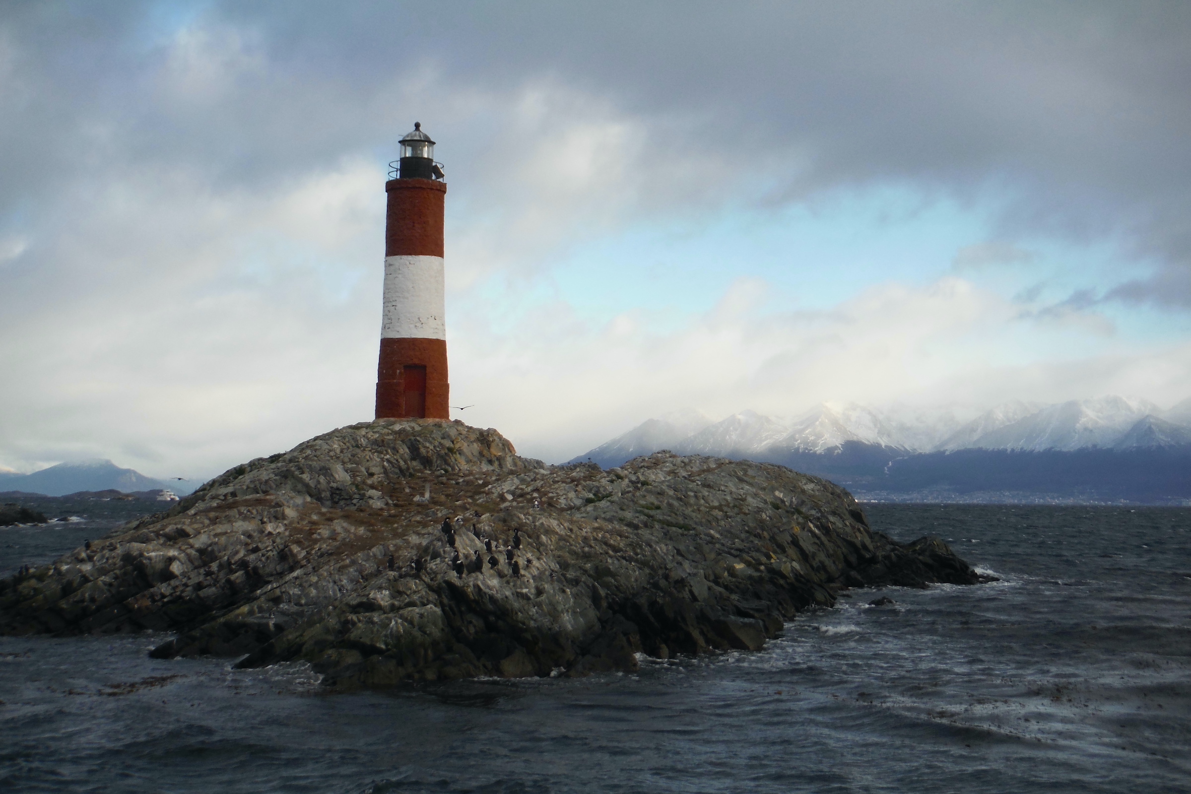 Les Eclaireurs lighthouse in the Beagle Channel, near Ushuaia in Tierra del Fuego