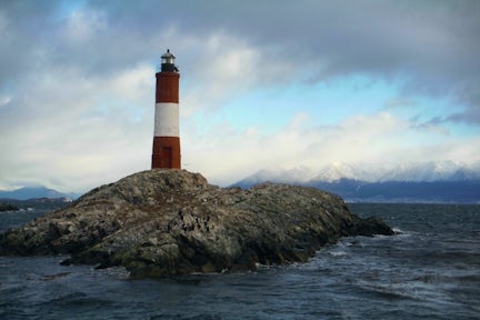 Les Eclaireurs lighthouse in the Beagle Channel, near Ushuaia in Tierra del Fuego