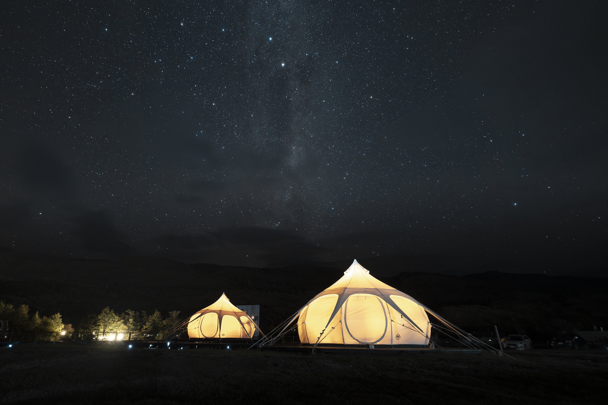 Serrano camp stars at night