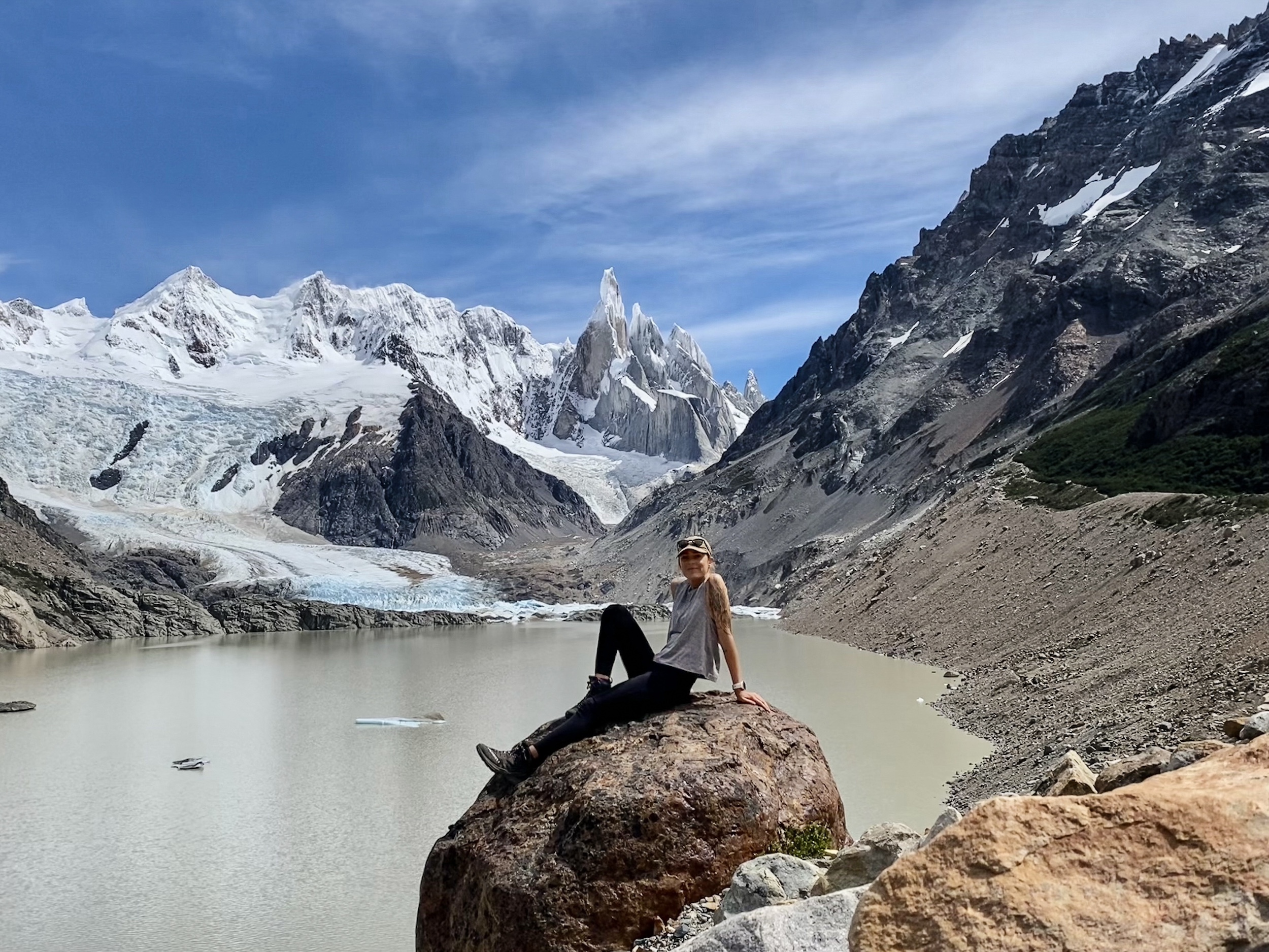 Rachel at Laguna Torre, Los Glaciares