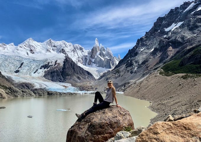 Rachel at Laguna Torre, Los Glaciares