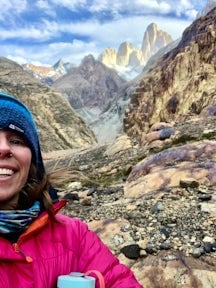 Valle de los Catorce with Fitz Roy in the background, Patagonia, Chile