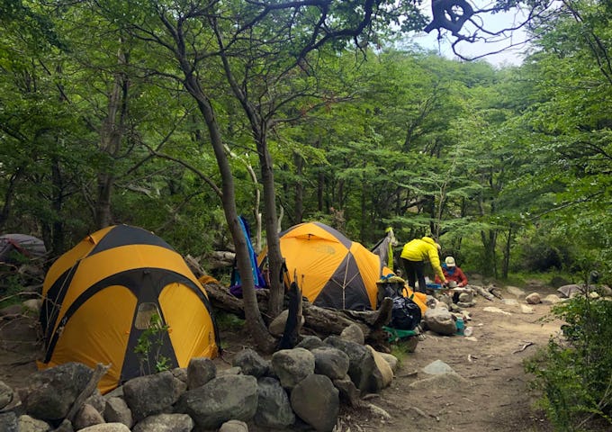 BahĂa los Tempanos campsite, Patagonia, Argentina