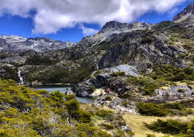 Walking between the seven lagoons, Tierra del Fuego