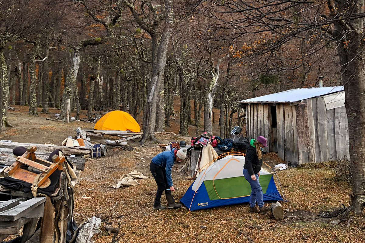 The campsite for three nights, Avellano, Aysén, Patagonia, Chile