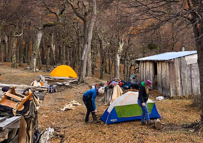 The campsite for three nights, Avellano, Aysén, Patagonia, Chile
