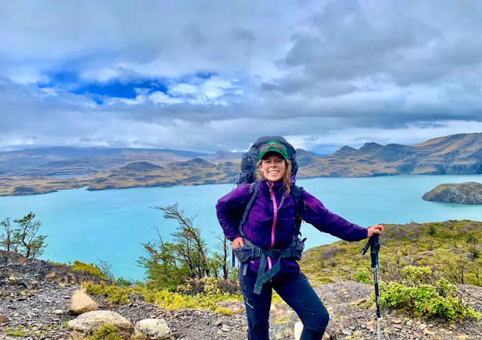 In front of Lake Nordenskjöld, Torres del Paine, Patagonia, Chile