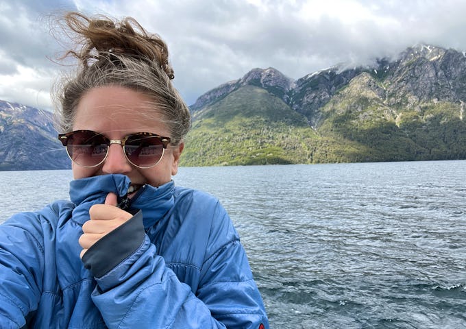 Crossing Lake Bariloche, Patagonia, Argentina