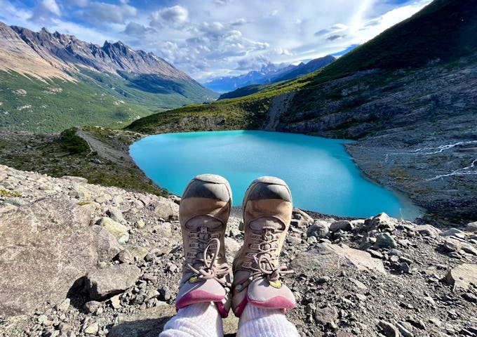 Views of Chaltén from the Huemul Glacier, Patagonia, Argentina
