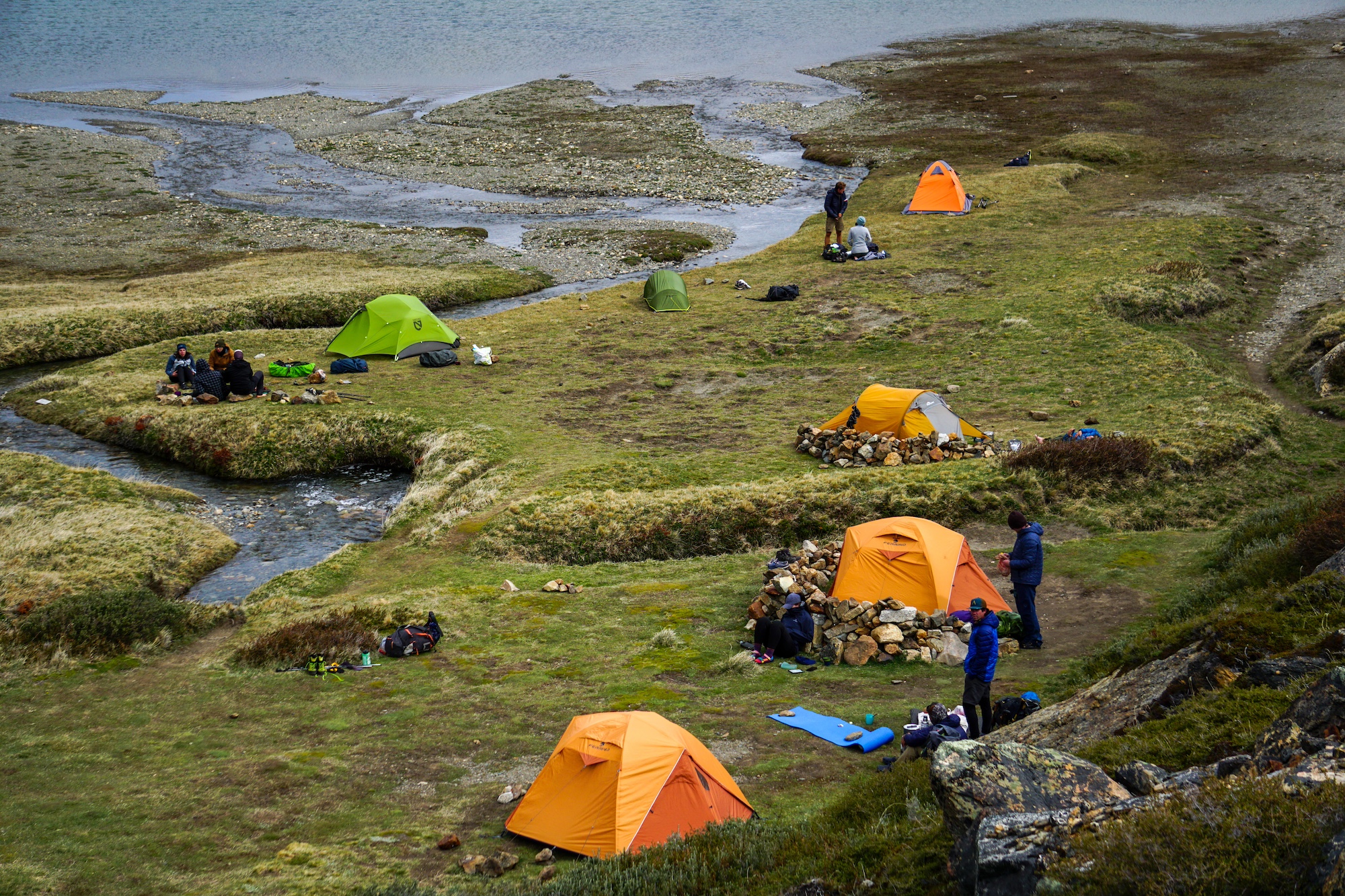 Refugio del Viento Camp on the Huemul Circuit