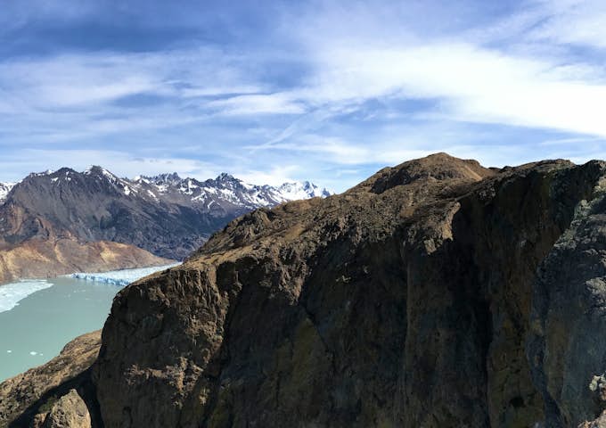 View of Lago Viedma on the Huemul Circuit