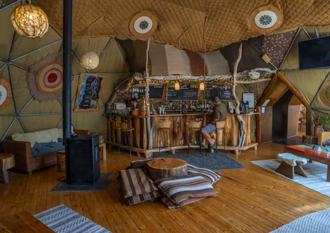 Bar at EcoCamp