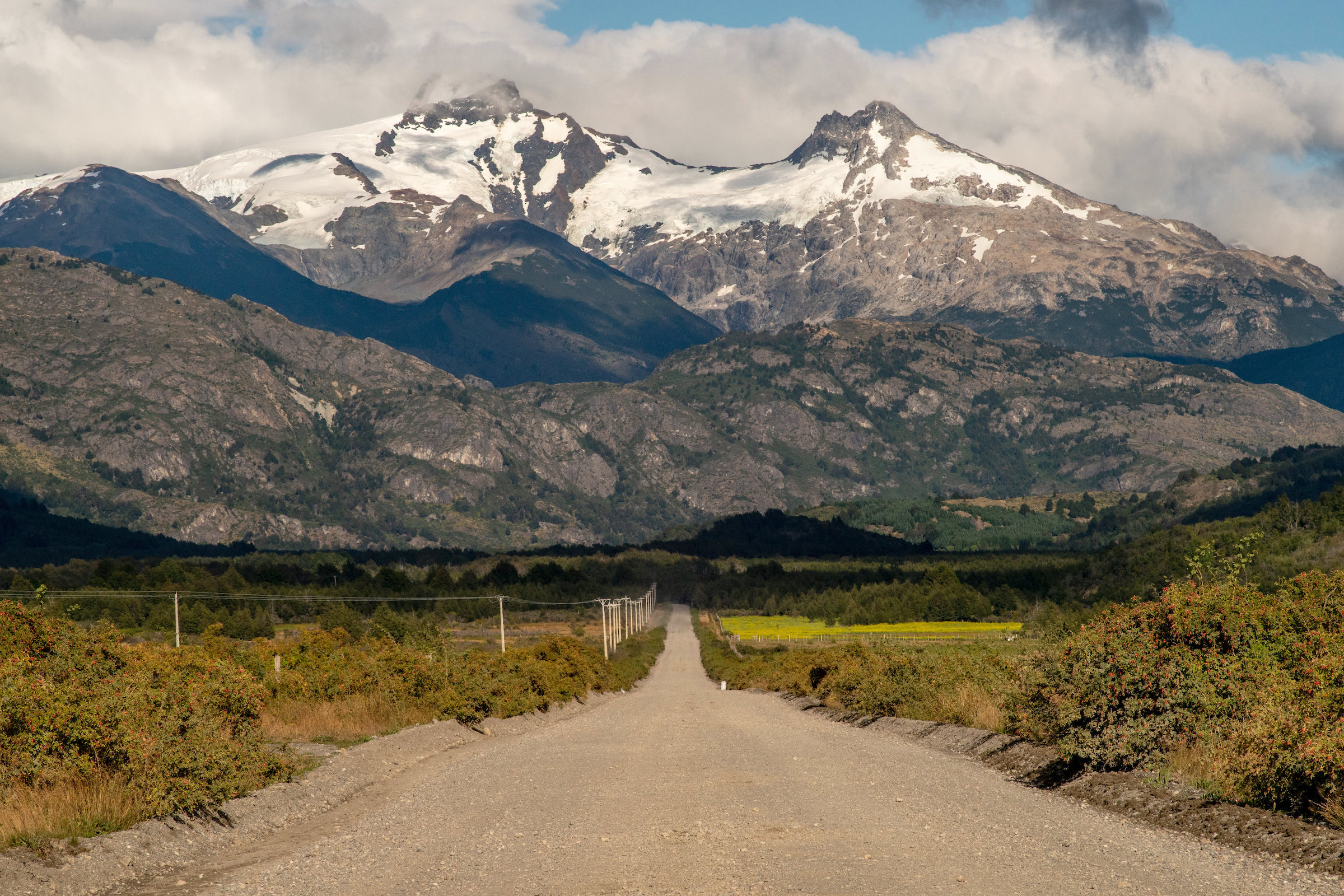 The Carretera Austral highway near Cerro Castillo