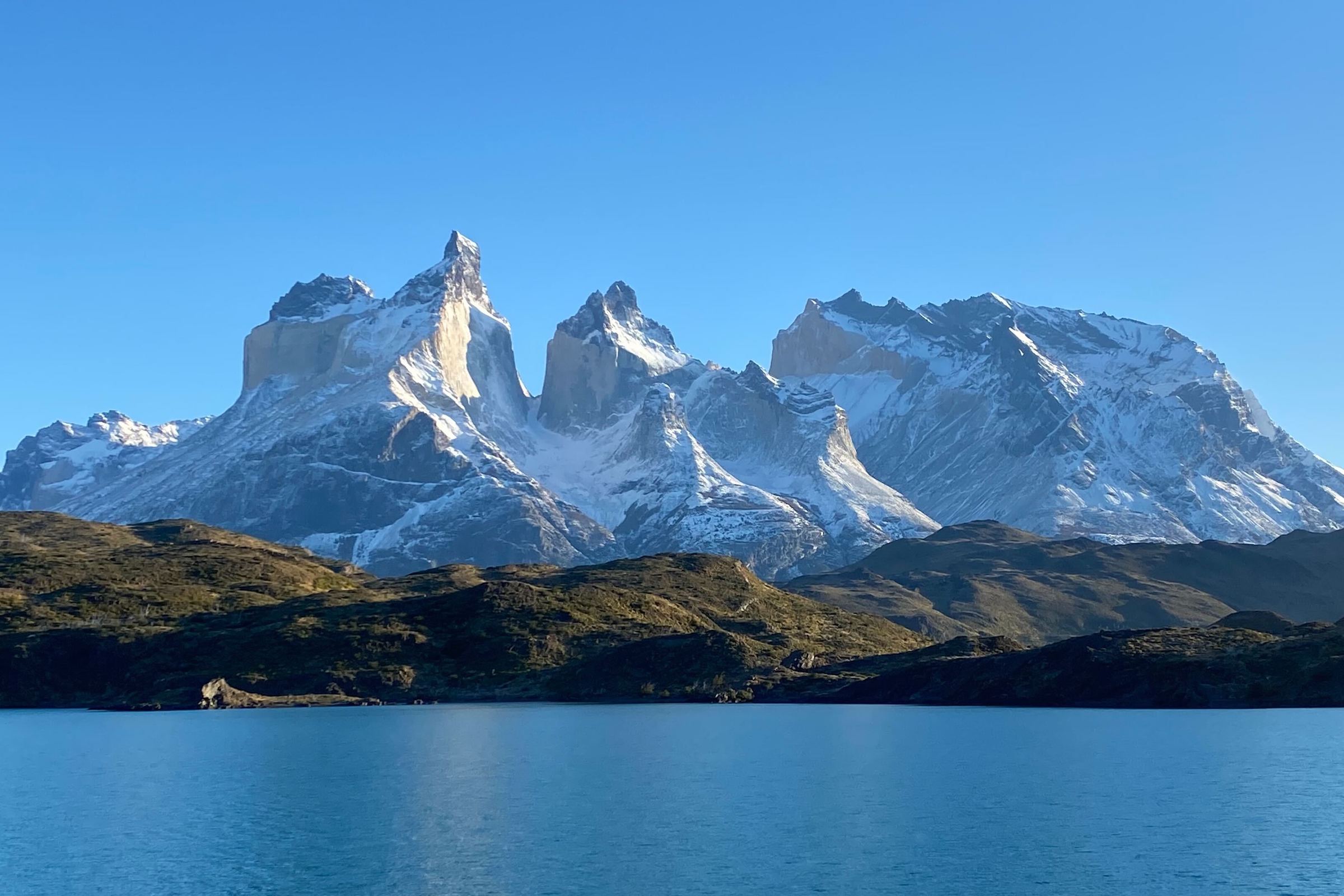 Cuernos at Torres del Paine from Lago Sarmiento